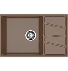 GRANFEST Мойка композит VERTEX, GF-V-780L, чаш+кр 780*500, терракот