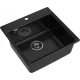 GRANFEST Мойка композит LEVEL, GF-LV-510, чаша 510*500, черный