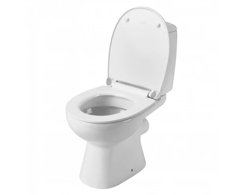 ЦЕЗАРЬ Унитаз-компакт, 2-режимная арматура (Oliveira), сиденье дюропласт Soft-close, Clip up (тонкое