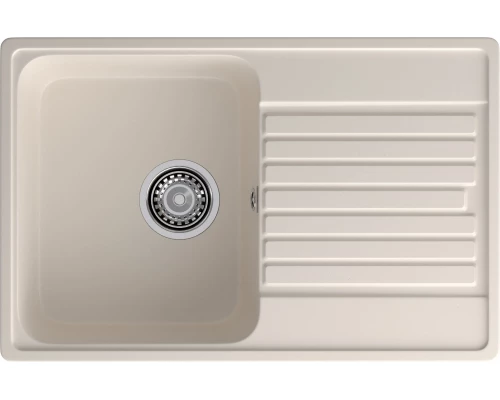 GranFest QUARZ (ECO-78) Мойка чаша+кр 740*480 (белый)