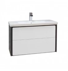 RONDA Тумба под раковину GAP 80, белый глянец/серый матовый, ROCA