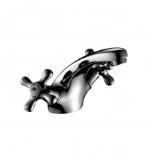 H02 Смеситель для раковины, монолит.излив 84мм, р/ДВ, хром, ROS, H02-61