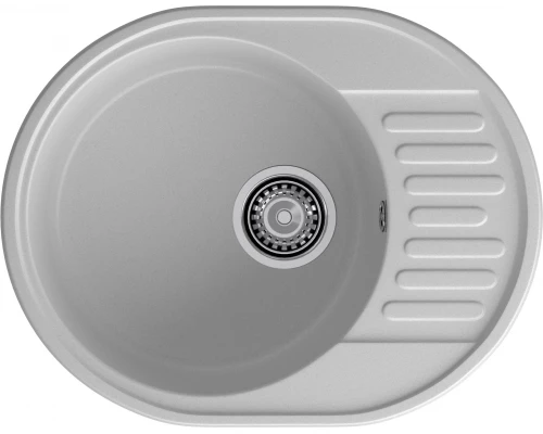 GranFest QUARZ (ECO-58) Мойка чаша+кр 620*480 (серый)