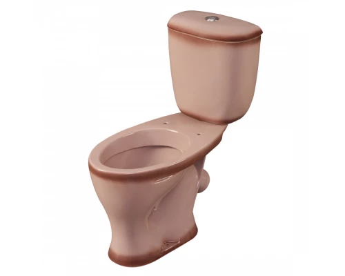 Унитаз-компакт "Воротынский" косой выпуск, с кнопочной арматурой и сиденьем, бежевый  SANTERI