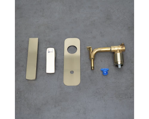 Ursus Смеситель для умывальника встраиваемый, матовое золото, LM, LM7226BG