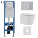 Комплект 3в1 IBERICA BLANCA инсталляция SILENCIO MINI, унитаз BURGOS ALTO белый, кнопка смыва ESTI-O хром матовый (IB.001M.BRA.231.824)