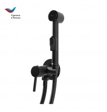 ГОРОД Смеситель для биде настенный, одноручный, черный, СЛАВЕН, Д53