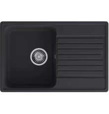 GranFest QUARZ (ECO-78) Мойка чаша+кр 740*480 (черный)