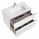 GAP Тумба под раковину GAP 80, белый глянец, 2 ящ., ROCA