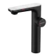 Смеситель для раковины MORANS сенсорный высокий, черный матовый, BERGES