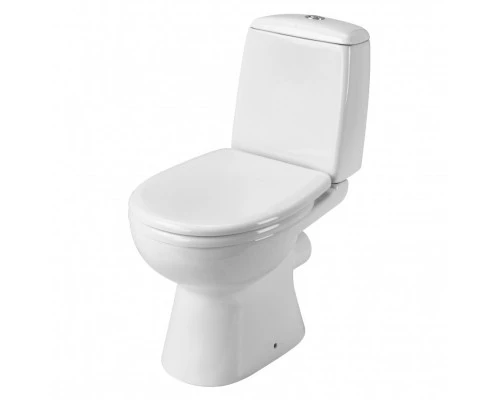 ЦЕЗАРЬ Унитаз-компакт, 2-режимная арматура (Oliveira), сиденье дюропласт Soft-close, САНТЕК