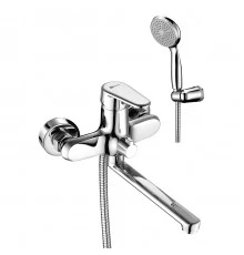 Point Смеситель универскальный, плоск.пов.излив 200мм, р/ОД, хром, LM, LM0317C