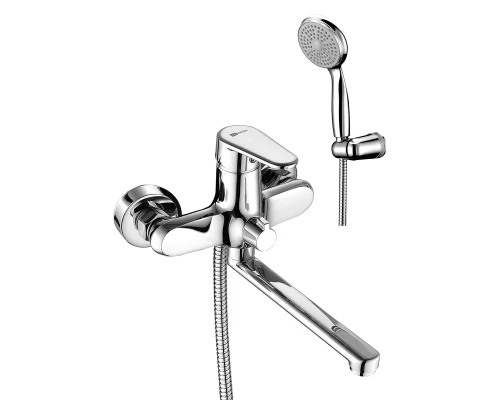 Point Смеситель универскальный, плоск.пов.излив 200мм, р/ОД, хром, LM, LM0317C