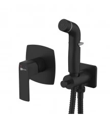 Ursus Смеситель для биде, гигиен.душ встраиваемый держ.на теле, р/ОД, черный, LM, LM7219BL