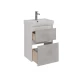Тумба Lemark COMBI 50 см под 1 раковину, подвесная/напольная, 2 ящика, цвет фасада: Бетон, цвет корп