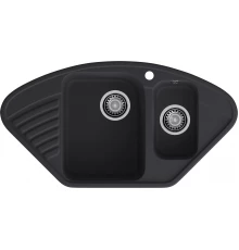 GranFest QUARZ (ECO-14) Мойка угл.1,5 чаш. 930*500 (черный)
