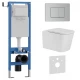 Комплект 3в1 IBERICA BLANCA инсталляция SILENCIO MINI, унитаз TOLEDO ALTO белый, кнопка смыва INOX-C хром матовый (IB.001M.TLA.234.1132)