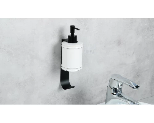 Держатель для дозатора с крючком, черный (FIXSEN Practica (FX-800A)