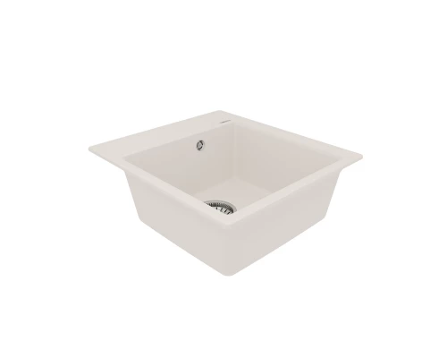 Кухонная мойка Lemark HANKA 450 врезная прямоугольная из кварцгранита, Жасмин 