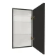 Зеркало-шкаф Mirror Box black Led 350х650 правый