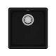 Кухонная мойка Lemark SINARA 400-U подстольного монтажа из кварцгранита, Антрацит 