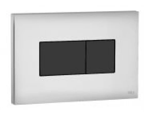 641019 Панель пневм. двойная KARISMA, пластик, хром глянц., soft-touch черн., OLI