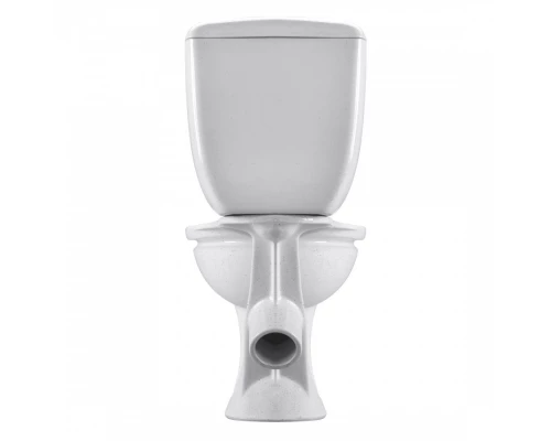 Унитаз-компакт Виктория косой выпуск, н/п., кноп. арматурой и сиденьем полипропилен, крап на белом S