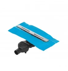 Желоб водосток SIMPEL 400, матовый хром, S-сифон D50 H60 боковой, BERGES