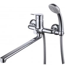 Partner Смеситель для ванны, плоск.пов.излив 300мм держ.на теле, р/ОД, хром, LM, LM6557C