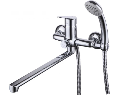 Partner Смеситель для ванны, плоск.пов.излив 300мм держ.на теле, р/ОД, хром, LM, LM6557C