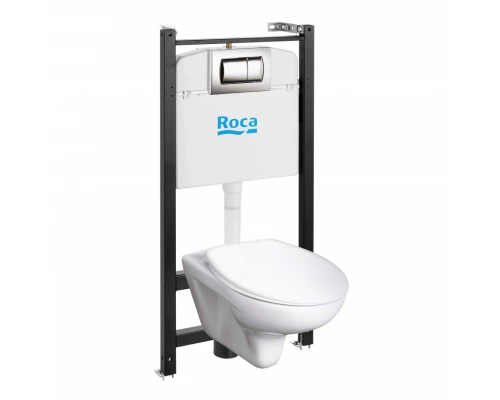 MATEO Комплект 4 в 1 (инсталляции+подв. унитаз+сиденье с механизмом Soft-Closing+смывная клавиша,