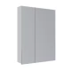 Шкаф зеркальный Lemark UNIVERSAL 60х80 см 2-х дверный, цвет корпуса: Белый глянец