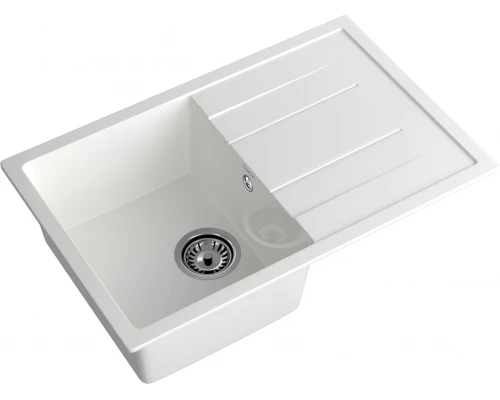 GRANFEST Мойка композит QUADRO GF-Q--780L  чаша с крылом 780*500 мм  иней арт.GF-