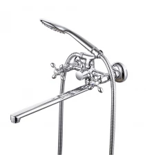 Vista Смеситель для ванны, плоск.пов.излив 300мм держ.на теле, р/ДВ, хром, LM, LM7651C