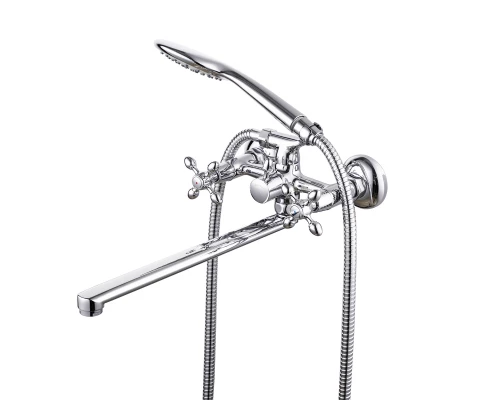 Vista Смеситель для ванны, плоск.пов.излив 300мм держ.на теле, р/ДВ, хром, LM, LM7651C