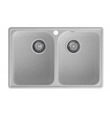 GranFest QUARZ (ECO-15) Мойка 2 чаши 740*480 (серый)