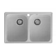 GranFest QUARZ (ECO-15) Мойка 2 чаши 740*480 (серый)