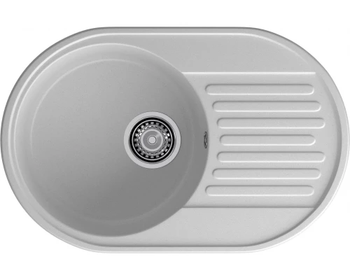 GranFest QUARZ (ECO-18) Мойка чаша+кр 740*480 (серый)