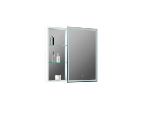 Зеркало-шкаф Aperio LED 800х800 правый с розеткой