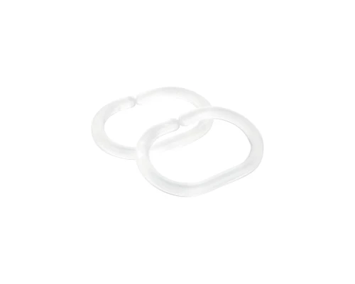 Кольца для шторки Fixsen, прозрачные, 12 шт, FX-1000C