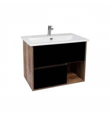 Тумба под раковину VIANT ЛЮКСЕМБУРГ 75 подвесная черный (VLUX75ELCH-T2YP)