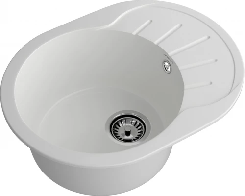 GRANFEST Мойка композит RONDO GF-R--580L  чаша с крылом 579*445 мм  иней арт.GF-