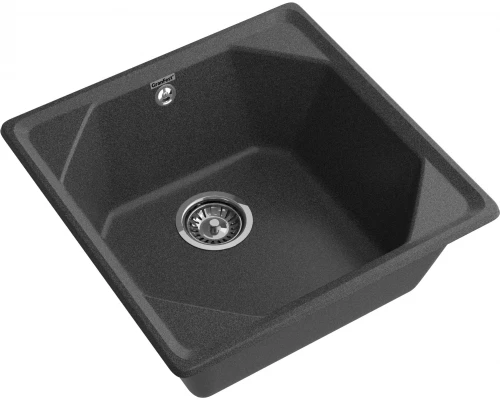 GRANFEST Мойка композит UNIQUE, GF-U-500, 1-чаша 500*500, графит