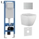 Комплект 3в1 IBERICA BLANCA инсталляция SILENCIO MINI, унитаз BILBAO ALTO белый, кнопка смыва INOX-S хром матовый (IB.001M.BLA.231.1601)