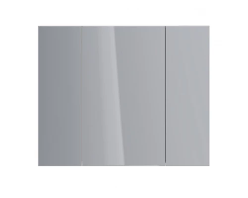 Шкаф зеркальный Lemark UNIVERSAL 100х80 см 3-х дверный, цвет корпуса: Белый глянец
