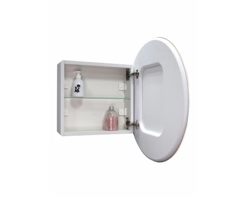 Зеркало-шкаф Torneo White LED d 600 с подсветкой