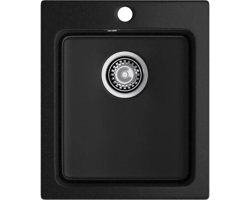 GRANFEST Мойка композит PRACTIK  GF-P--505  1-чаш. 427*505 мм  черный арт.GF-