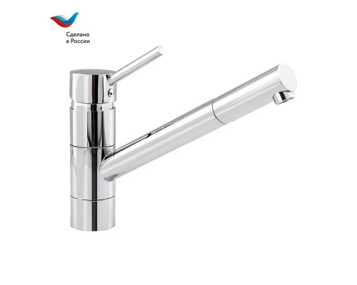 ГОРОД Смеситель для умывальника с длинным поворотным изливом,одноручный, СЛАВЕН, Д12
