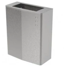 Контейнер для мусора настенный из нержавеющей стали матовый 23 л. Nofer EVO 14078.EVO.S с крышкой