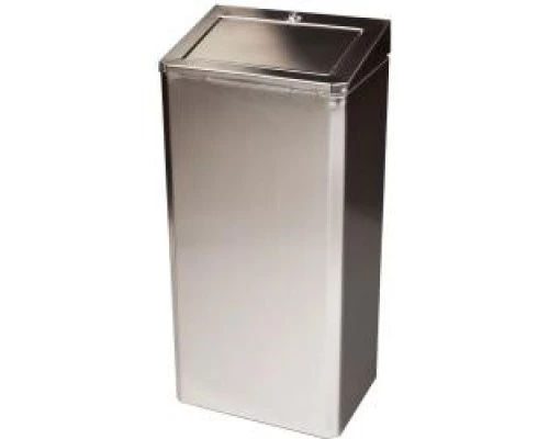 Контейнер для мусора с замком на 35 литров из нержавеющей стали